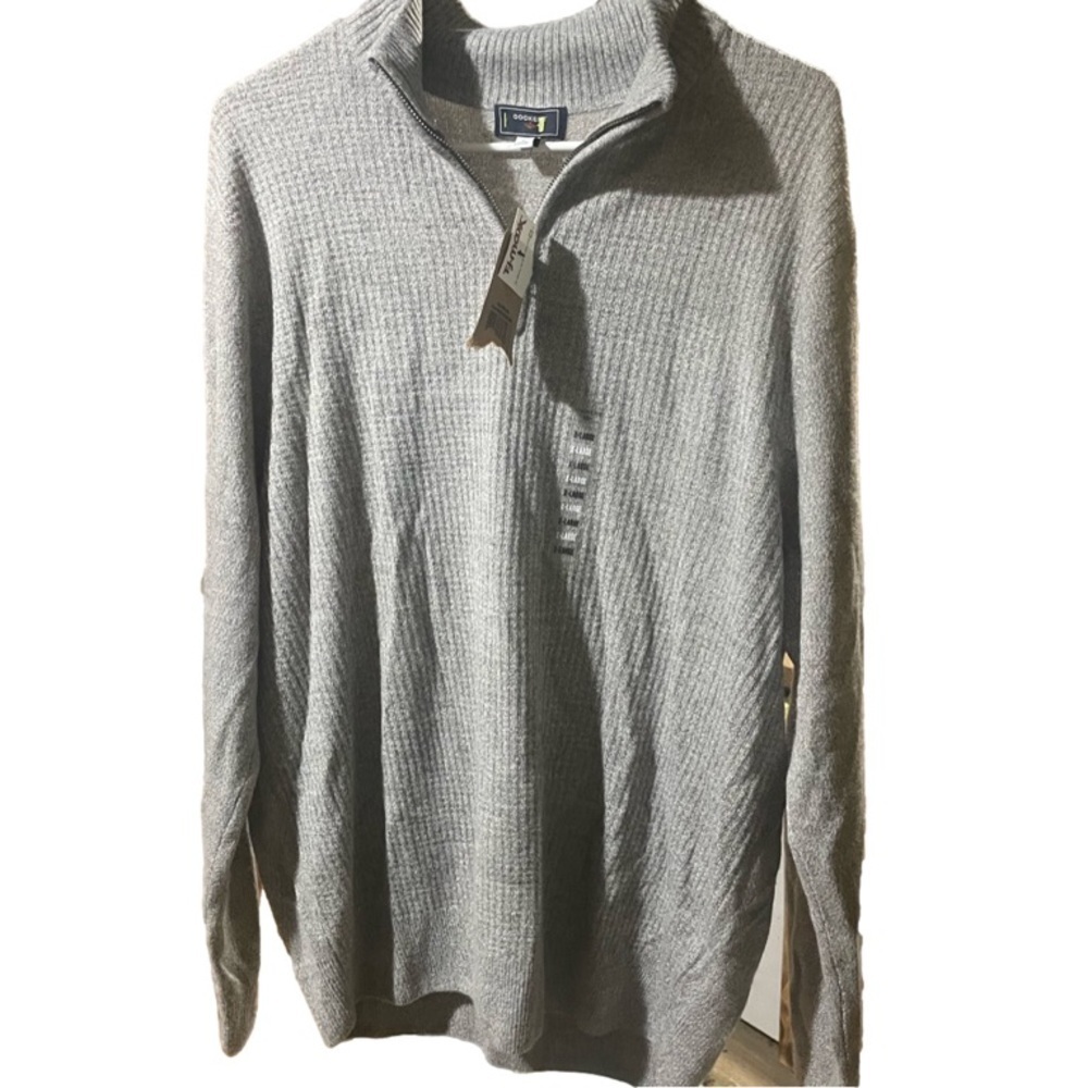 Dockers Pullover Sweater Zip Up Neck Size XL